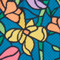 Floral Stainless Glass
